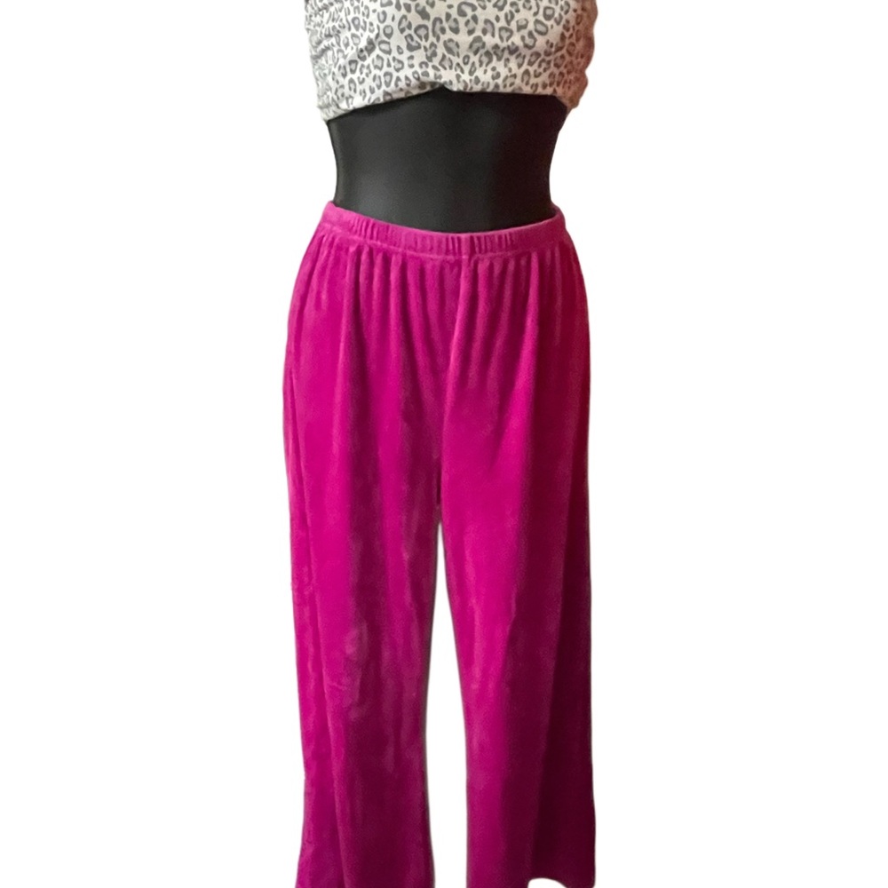 Women's Pink Velvet Pants